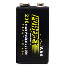 Powerex Precharged Rechargeable NiMH Battery (9.6V, 230mAh)