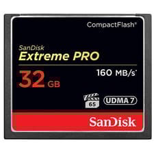 SanDisk 1067x 32GB Extreme Pro CF Memory Card (160MB/s) SanDisk 1067x 32GB Extreme Pro CF Memory Card (160MB/s)